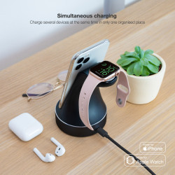Base de Carga Inalámbrica para Apple Watch y iPhone TooQ TQC | APLIUM