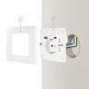 Roseta de Pared Nanocable 10 35 0011/ 1 Schuko/ 1 USB Tipo-C | APLIUM