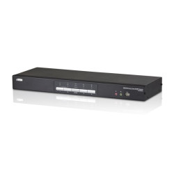 4-PORT USB DVI Dual-view Kvm Sw Itch With Aud + USB 2.0 Hub | APLIUM