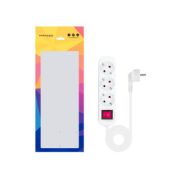 Regleta con Interruptor Nanocable 10.38.0003/ 3 Tomas de Cor | APLIUM