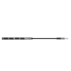 Hub USB 2.0 Trust Halyx/ 4xUSB/ Gris | APLIUM