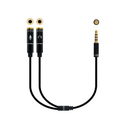 Cable Estéreo Nanocable 10.24.1202/ Jack 3.5 Macho - 2x Jack | APLIUM