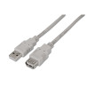 AISENS A101-0012 - Cable USB 2.0 Tipo A/M-A/H Beige 1.0M | APLIUM