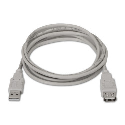 AISENS A101-0012 - Cable USB 2.0 Tipo A/M-A/H Beige 1.0M | APLIUM