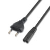 Cable Alimentación Forma 8 Aisens A132-0173/ CEE7/16 Macho - | APLIUM