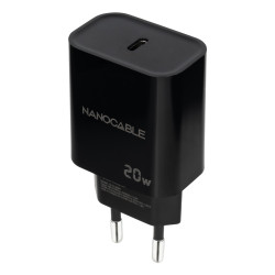 Cargador de Pared Nanocable 10.10.2006/ 1xUSB Tipo-C/ 20W/ N | APLIUM