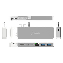 4K60 Elite Pro USB4 Hub With Magsafe Kit Space GREY/WHITE | APLIUM