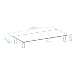 TooQ TQMR061 soporte para ordenador portátil Transparente | APLIUM