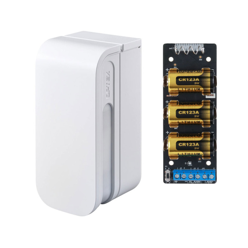 Detector de doble PIR dual Optex para exterior con expansor | APLIUM