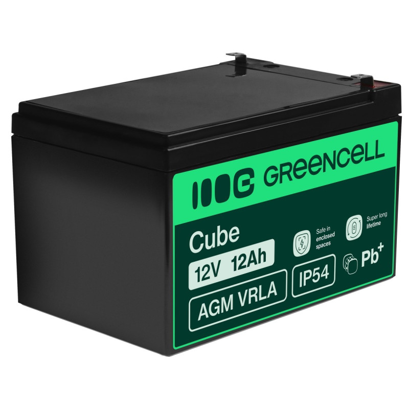 Green Cell AGM Battery 12V 12Ah - Batterie - 12.000 mAh Seal | APLIUM
