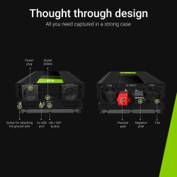 Green Cell INV15 adaptador e inversor de corriente Auto 3000 | APLIUM