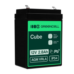 Green Cell AGM Battery 12V 2.8Ah - Battery - Baby (C) | APLIUM