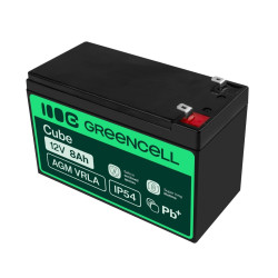 Green Cell AGM Battery 12V 8Ah - Battery - Mignon (AA) | APLIUM