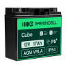 Green Cell AGM Battery Lead Acid VRLA 12V 17Ah for motor boa | APLIUM