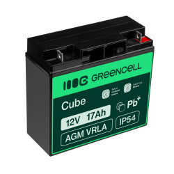 Green Cell AGM Battery Lead Acid VRLA 12V 17Ah for motor boa | APLIUM