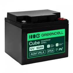 Batería sin mantenimiento Green Cell AGM VRLA 12V 50Ah para | APLIUM