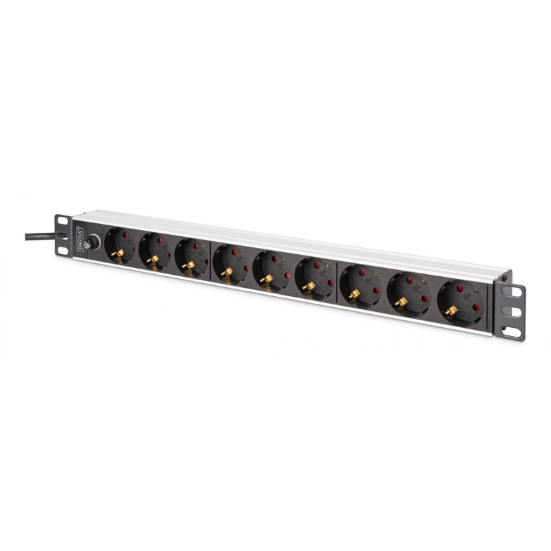 Regleta de alimentación PDU Rack 19" con fusible de sobrecar | APLIUM