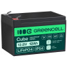 Green Cell LFPGC12V12AH CUBE Batería LiFePO4 12Ah 12.8V 153. | APLIUM
