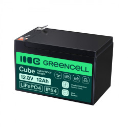 Green Cell LFPGC12V12AH CUBE Batería LiFePO4 12Ah 12.8V 153. | APLIUM