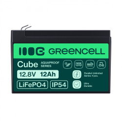 Green Cell LFPGC12V12AH CUBE Batería LiFePO4 12Ah 12.8V 153. | APLIUM