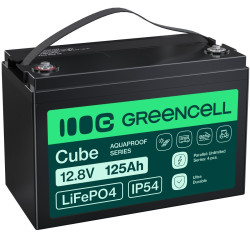 Green Cell LFPGC12V125AH CUBE LiFePO4 125Ah 12.8V 1600Wh Bat | APLIUM