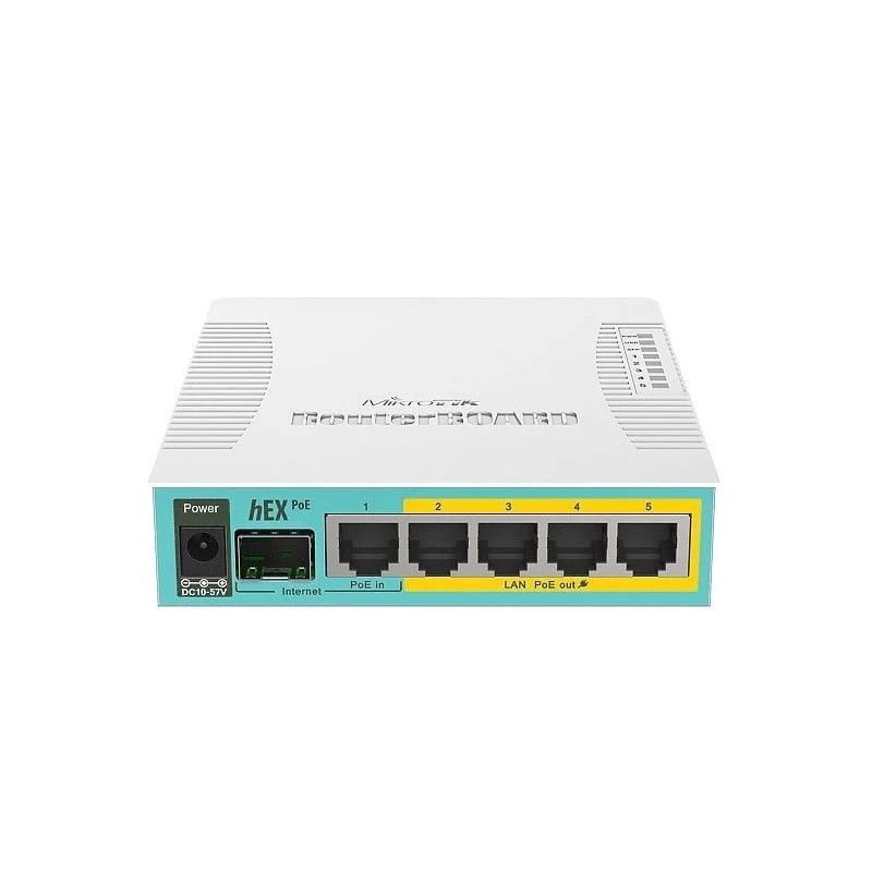 Mikrotik hEX PoE router Blanco | APLIUM