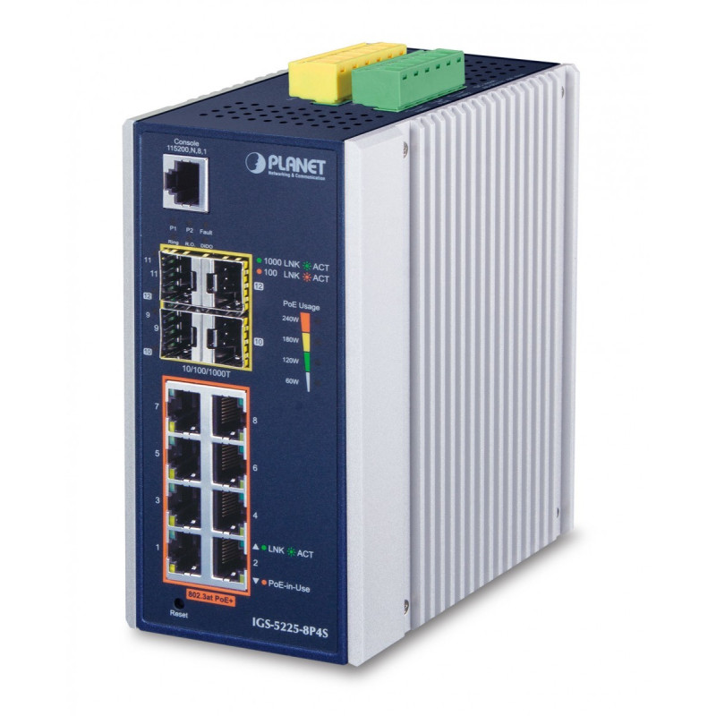 PLANET IGS-5225-8P4S switch Gestionado L2+ Gigabit Ethernet | APLIUM