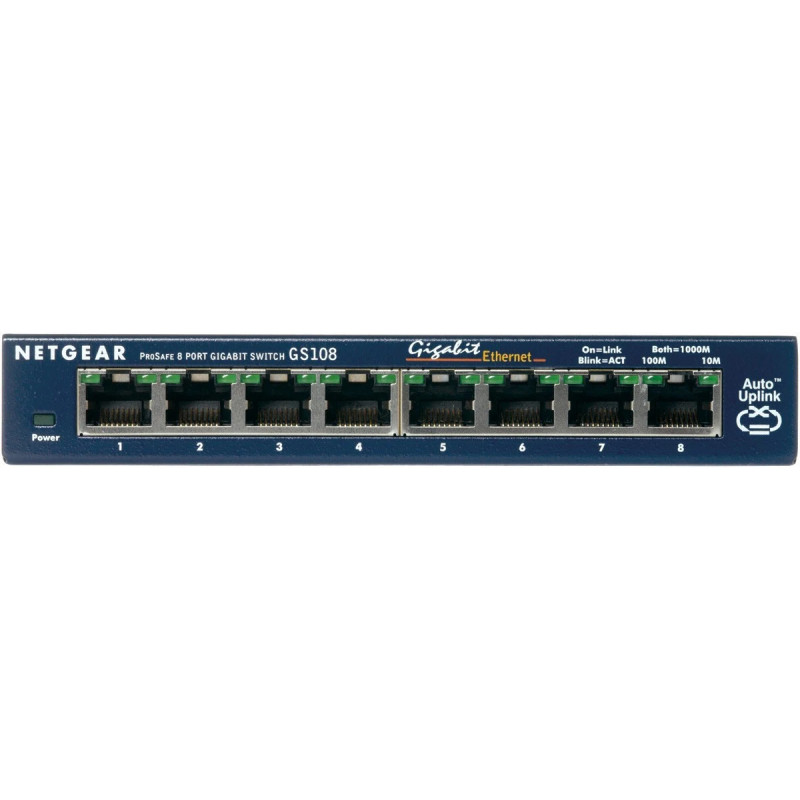 GS108GE - NETGEAR ProSafe 8-Port Gigabit Desktop Switch No | APLIUM