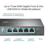 TP-Link ER-605 (TL-R605) router Gigabit Ethernet Negro | APLIUM