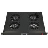 Extralink 19\" RACK MOUNT FAN PANEL (4 FANS) WITH THERMOSTAT | APLIUM