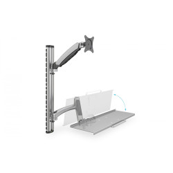 Digitus DA-90354 soporte para monitor 68,6 cm (27") Plata | APLIUM