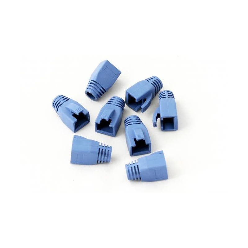 Kink Protection Sleeves, for RJ45 Modular plugs color blue, | APLIUM
