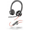 HP Poly Blackwire 8225 Stereo USB-C Headset +USB-C/A Adapter | APLIUM