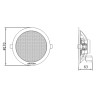 Hikvision DS-QAE0206G1-V Altavoz de techo analógico 6W | APLIUM