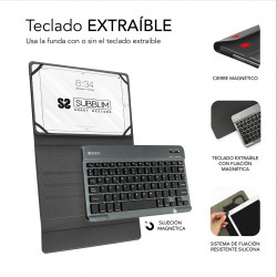 SUB-KT2-BT0003 - Funda con Teclado Subblim Keytab Pro | APLIUM