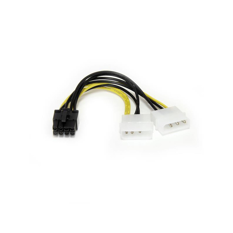 6" LP4 to 8 Pin PCIe Power Cable Adapter