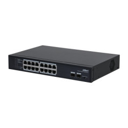 (DH-PFS3218-16GT-135) Dahua Switch L2 PoE 16 Puertos + 2 Gig | APLIUM