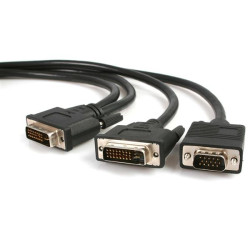 6ft DVI-I to DVI-D+VGA Splitter Cable
