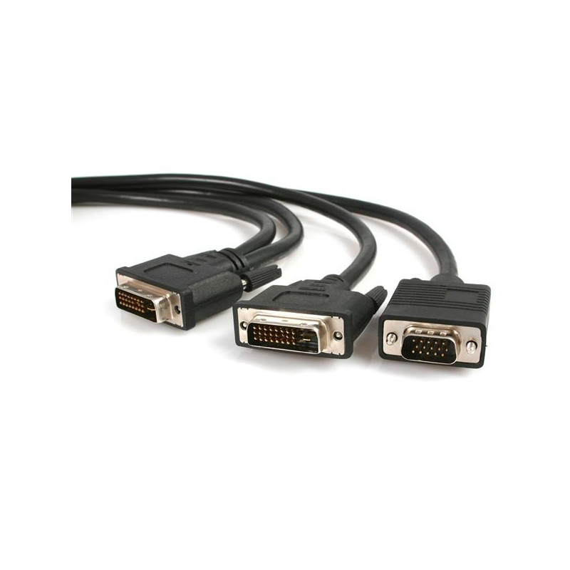 6ft DVI-I to DVI-D+VGA Splitter Cable