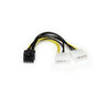6" LP4 to 8 Pin PCIe Power Cable Adapter