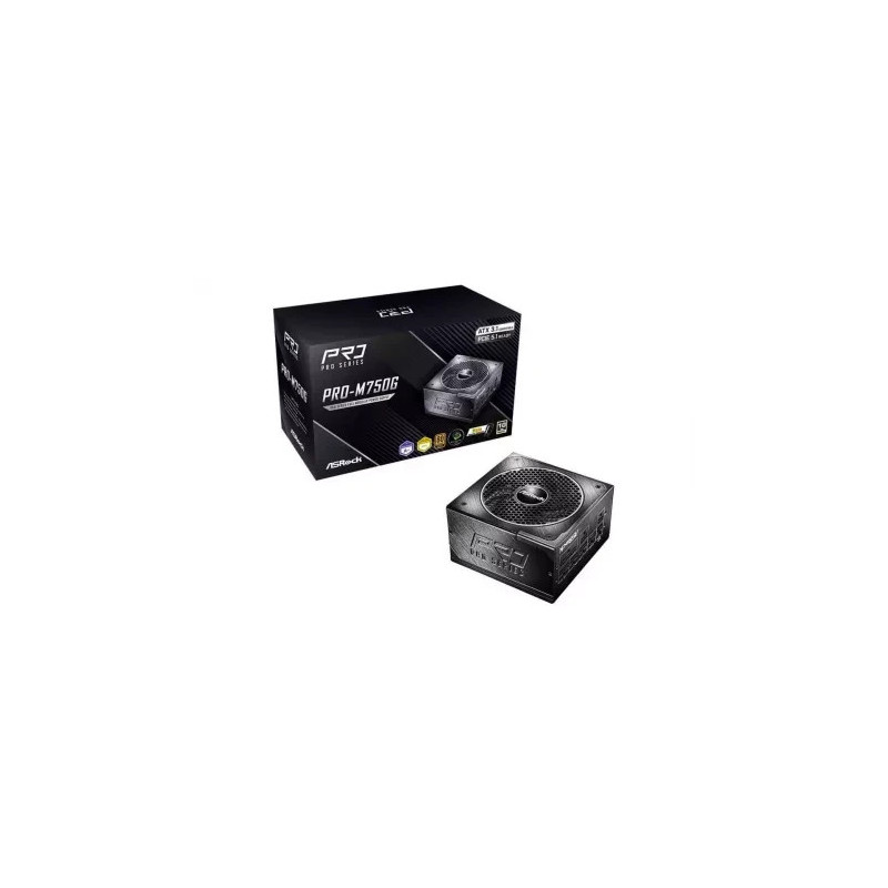 Fuente Alimentacion Asrock PRO-M750G,PSU,750W,80 Plus Gold | APLIUM