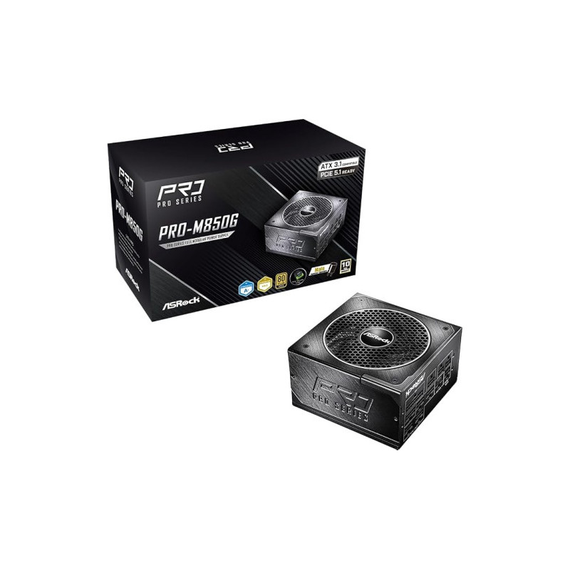Fuente Alimentacion Asrock PRO-M850G,PSU,850W,80 Plus Gold | APLIUM