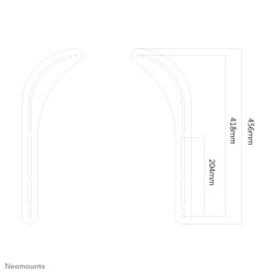 Soundbar Mount Universal For Tv Black. Max 15KG | APLIUM