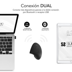 Ratón Vertical Inalámbrico Subblim Glide Vertical Ergo Dual | APLIUM