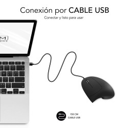 Ratón Vertical Subblim Glide Vertical Ergo Wired/ Hasta 1600 | APLIUM