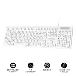 SUBBLIM Teclado Ergonómico Business Slim Silencioso con cabl | APLIUM
