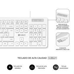 SUBKBC-0SSK51 - Teclado Subblim Business Slim Silencioso | APLIUM
