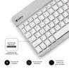 Teclado Compacto Inalámbrico Subblim Smart/ Plata | APLIUM