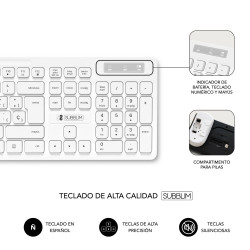 SUBKBC-CSSW11 - Teclado y Ratón Subblim Combo Business Slim | APLIUM