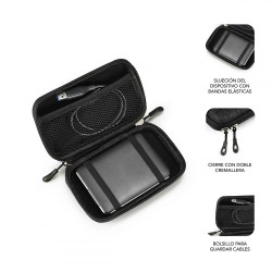 Funda para Disco Externo de 2.5" Subblim HDD Business/ Negra | APLIUM